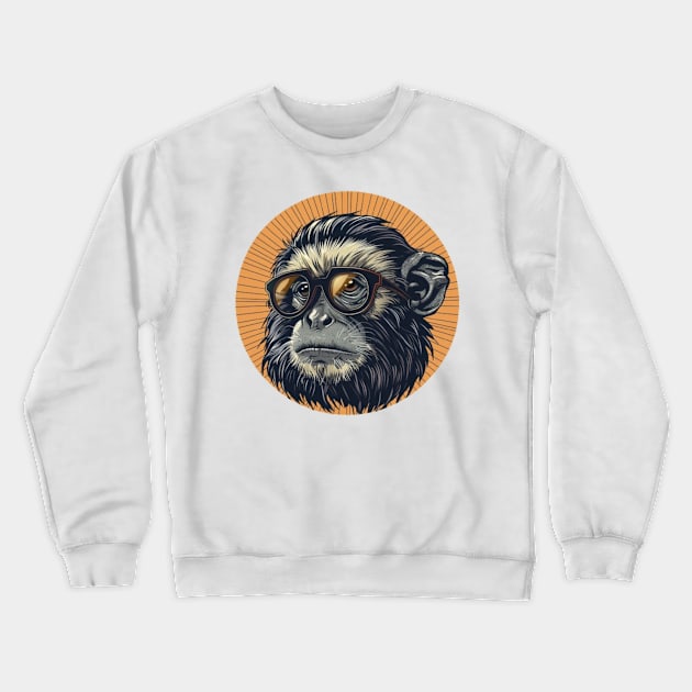 Hipster Marmoset Chronicles Crewneck Sweatshirt by Carnets de Turig